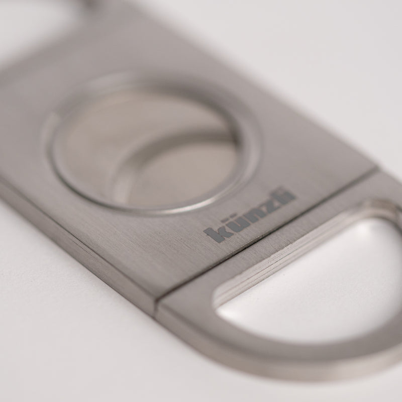 Zigarrenschneider mit Lederetui – Braun