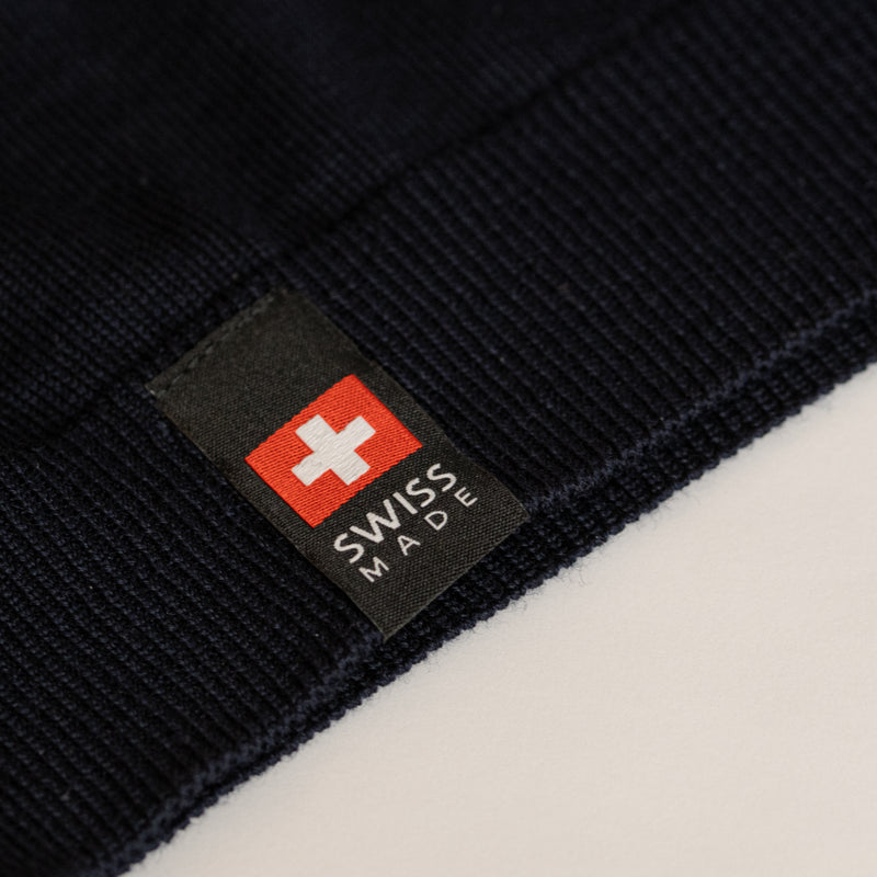 Herrenpullover aus Merinowolle Rundhals – Blau