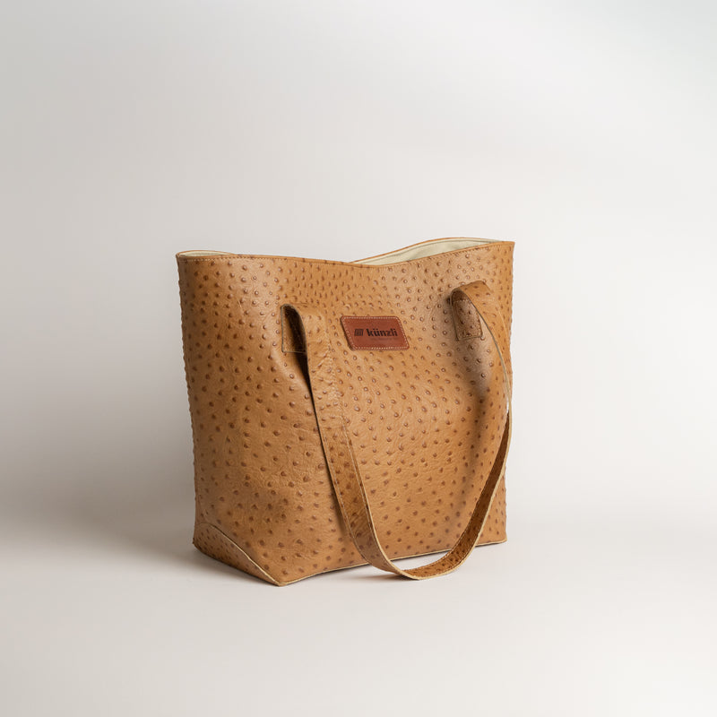 Shopper Straussleder – Hellbraun