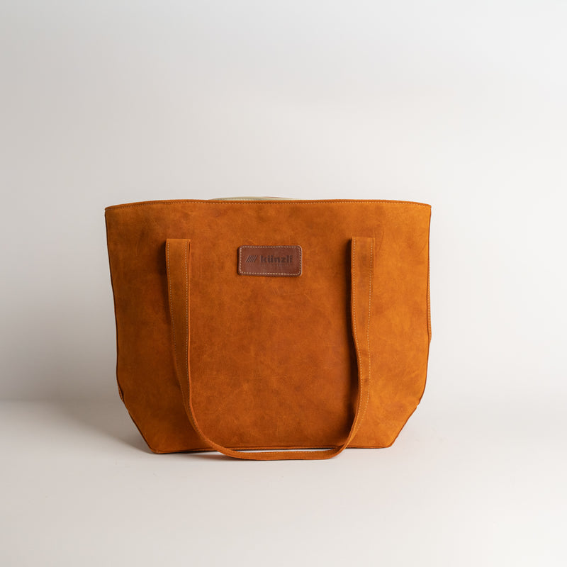 Shopper Orange Velour – orange velour