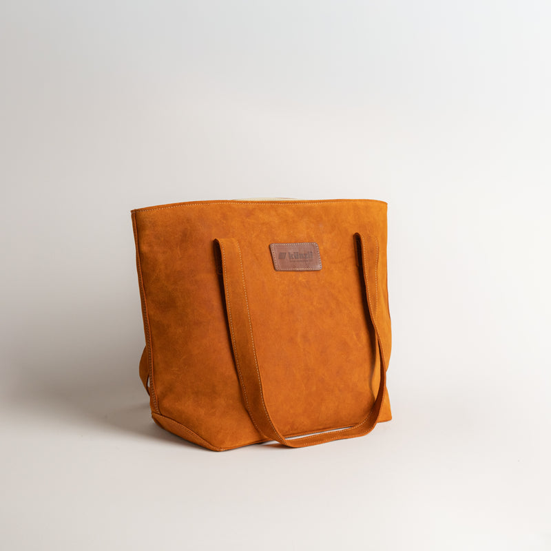 Shopper Orange Velour – orange velour